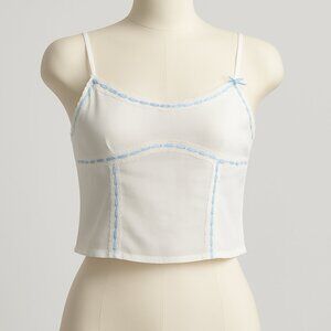 Tiger Mist White Lace Trim Camisole – Size S